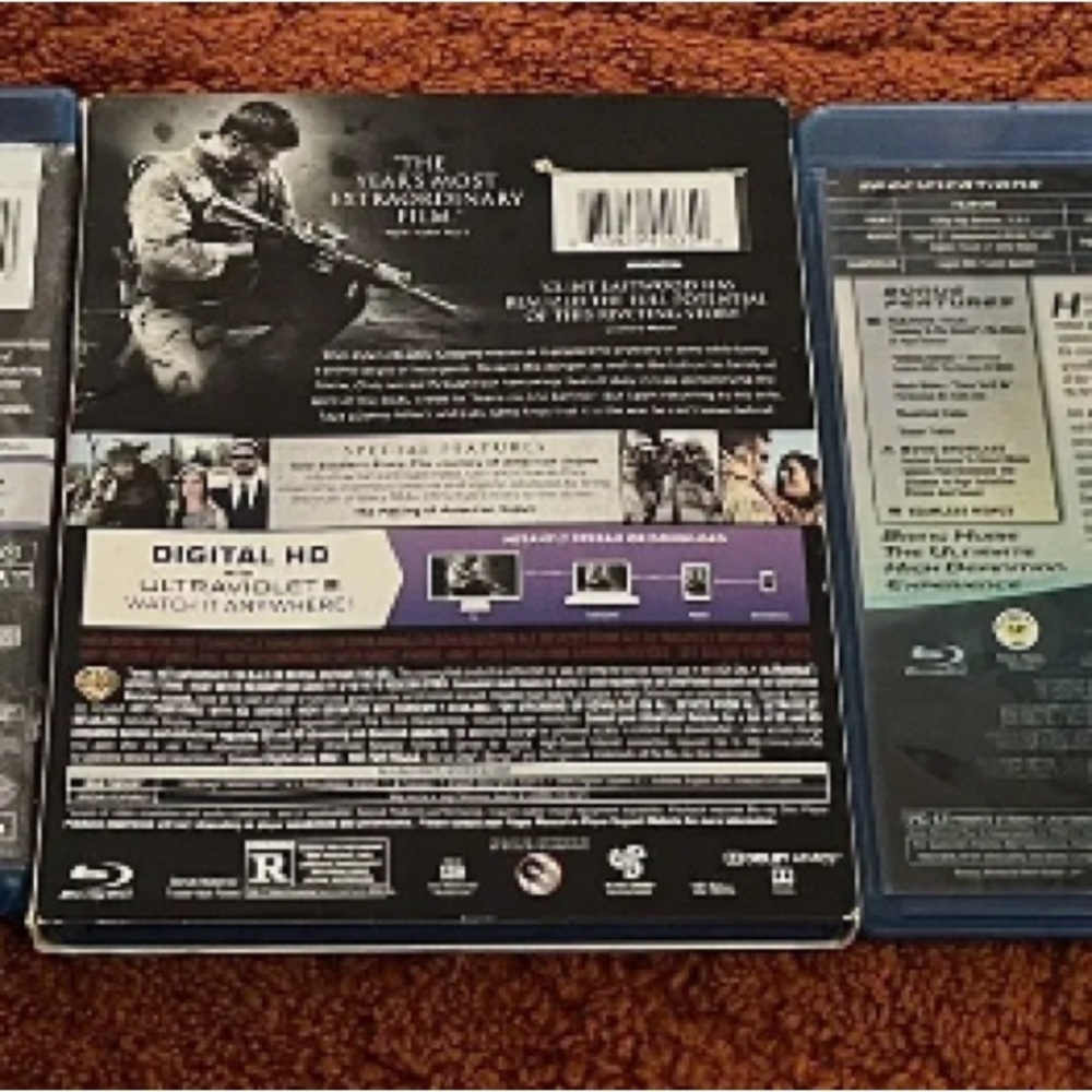 Red Dawn/American Sniper/Pearl Harbor Blu Rays. - Picture 6 of 8